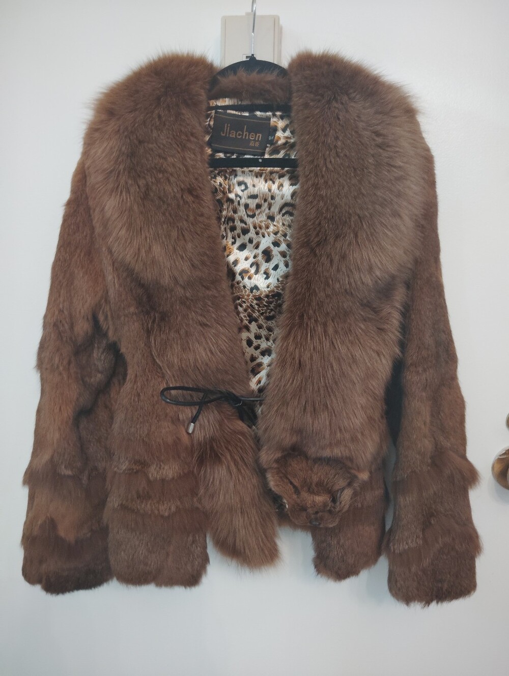 100 % Real Fox Fur Coat - 🦊 Women's Plush Winter Jacket Lapel Collar 🔥🔥🔥 - Picture 3 of 6